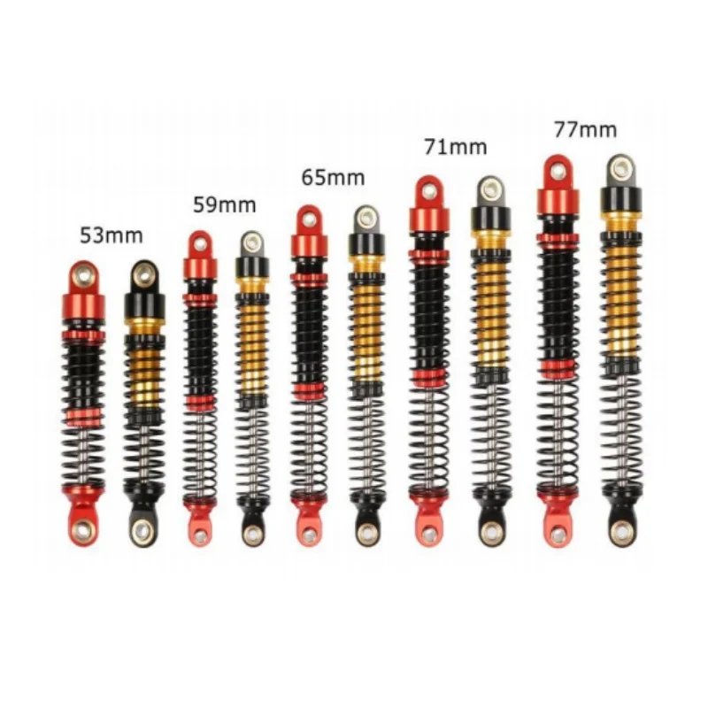 

2 PCS 53/59/65/71/77mm external shock absorber for 1/12 1/16 1/18 1/24 RC Car Crawler Traxxas Axial ARRMA HPI For Tamiya Kyosho