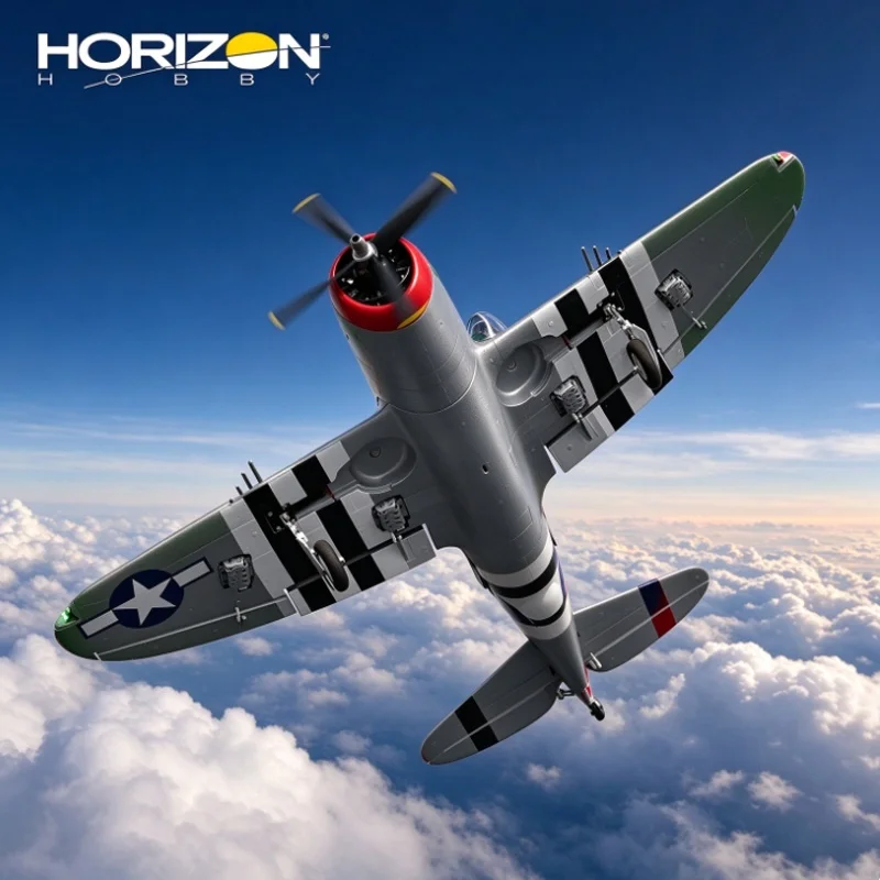 Horizon Hobby Micro P 47 Thunderbolt 625mm Wingspan RC Airplane With Flaps Remote Control Aircraft Model For Hobby Players
