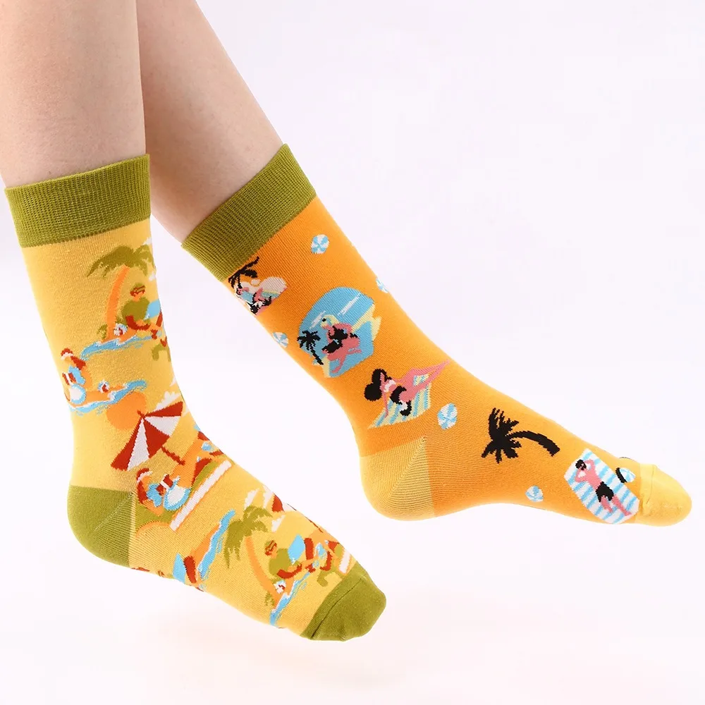 Women's sports series AB face socks European and American ins-style trend socks