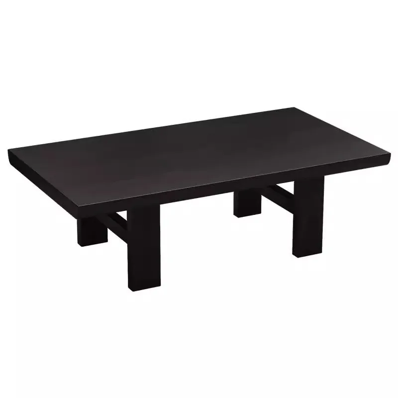 Full solid wood coffee table living room home designer B & B retro rectangular black coffee table table