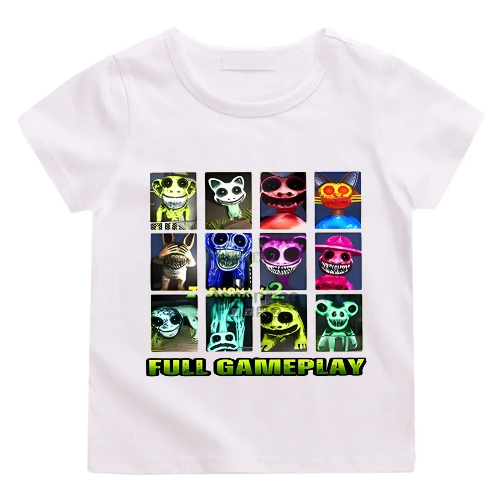 

Full Gameplay Zoonomaly T-shirt Cartoon Graphic Print Tee-shirt Cotton Tees Boys and Girls Children Soft Tshirts Short Sleeve