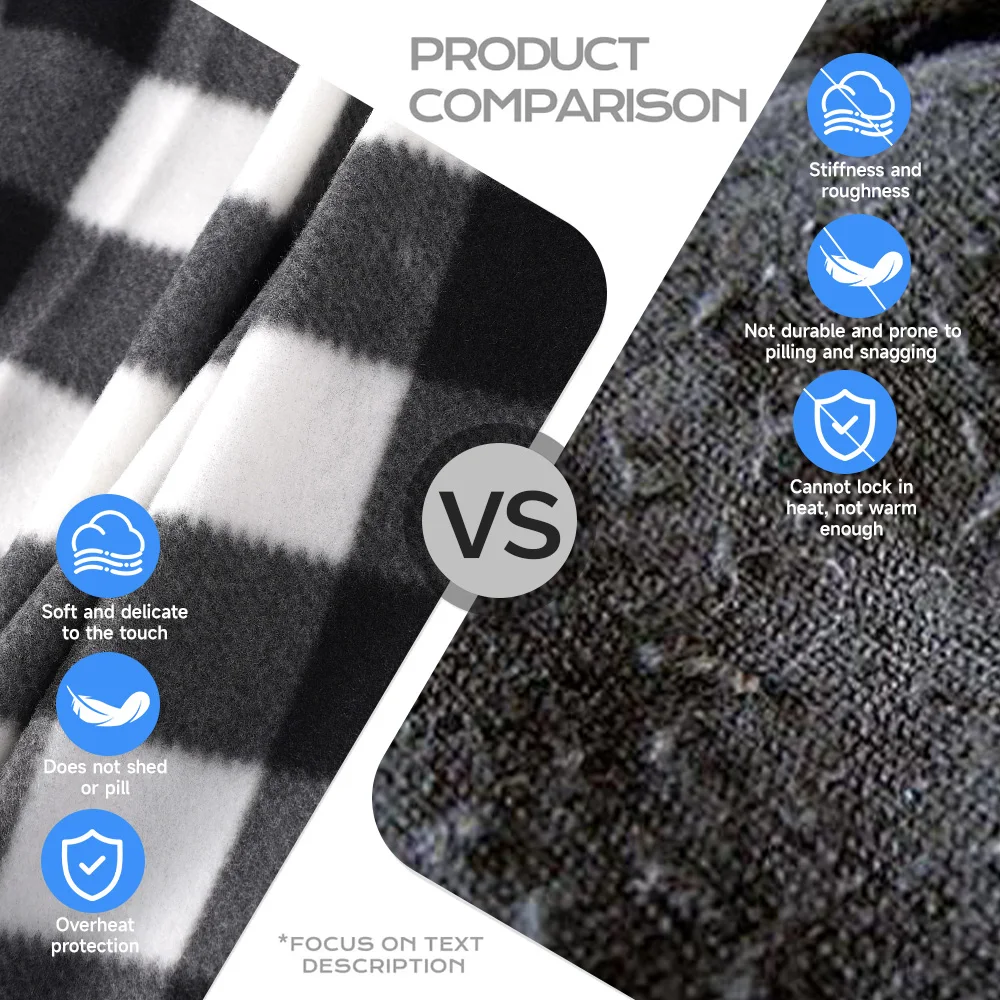 

Electric Car Blanket 12V Heated Safety Timer Constant Temperature Heating Blanket Fleece Travel Throw Blanket for RV Truck SUV