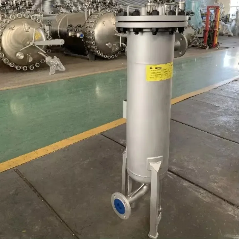 Water Treatment Machinery Stainless Steel Single Bag Filter Pump Pressure Vessel Gear-Debris Removal Oilfield Production