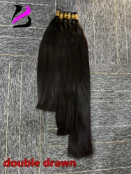 No Weft 100% Human Hair Bulk Extension Virgin Double Drawn  Human Hair Remy Virgin Bulk Hair Weaving For Braiding Unprocessed