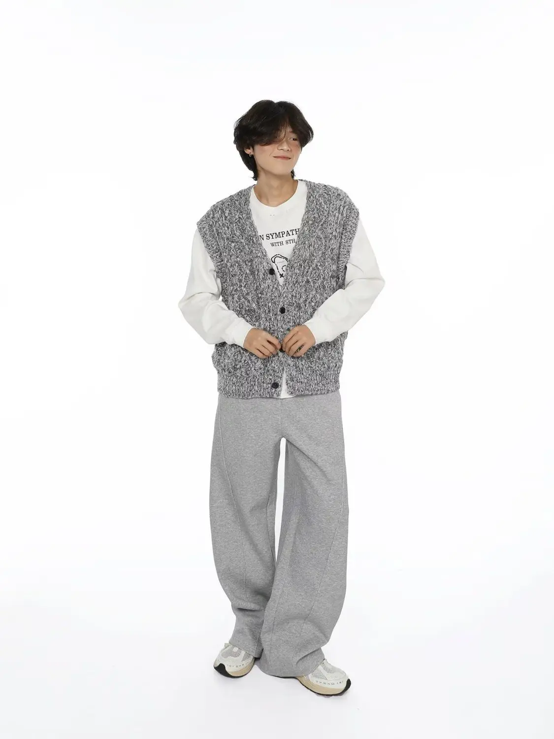 

Жилеты Жилеты Тонкий женский жилет с воротником-хомутом Осенний шерстяной жилет в клетку Жилет с воротником в консервативном стиле Униформа Школьники Средний OL