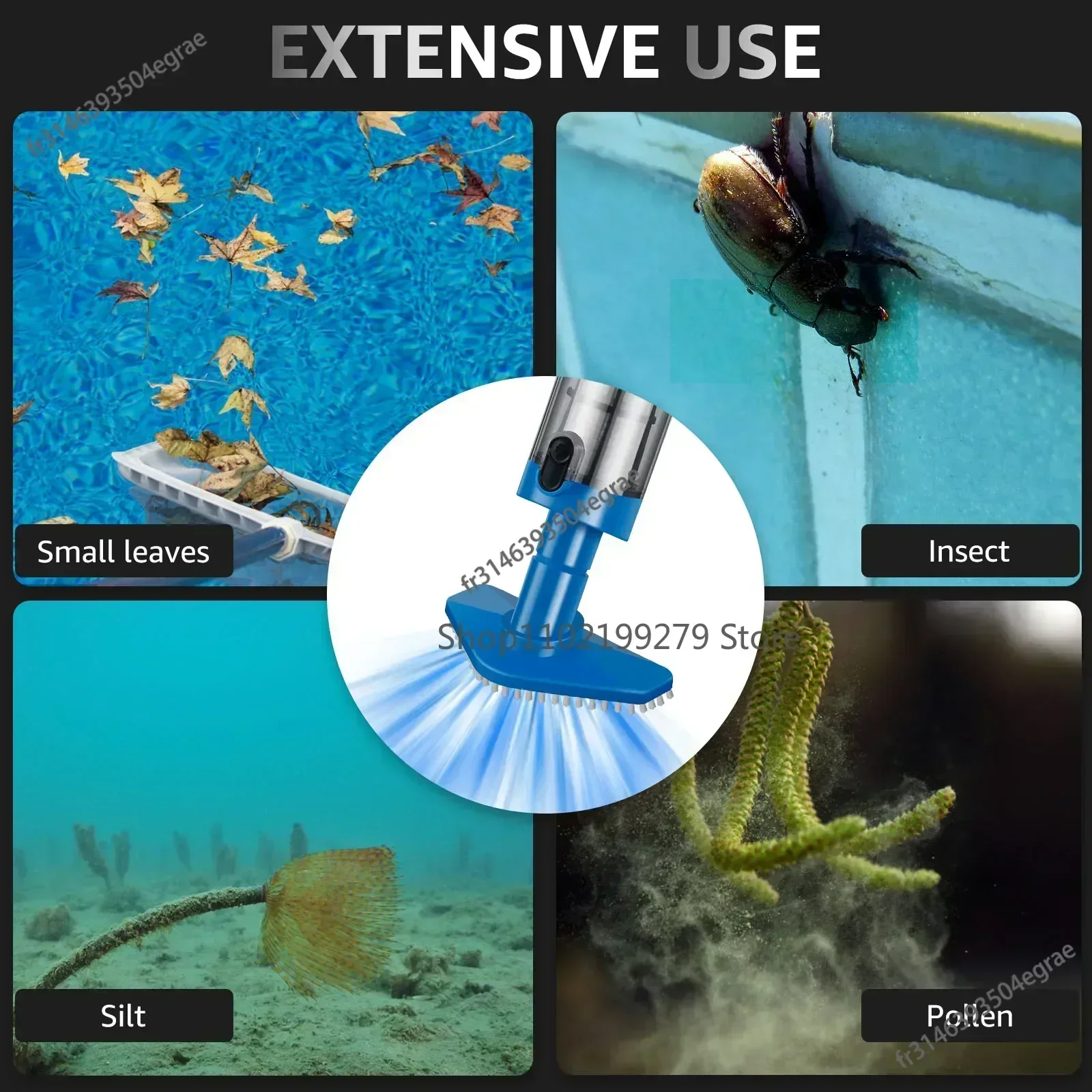 NEUE Pool Staubsauger Wiederaufladbare Pool Aquarium Schwimmen Handheld Cordless Spas Whirlpools Tragbare