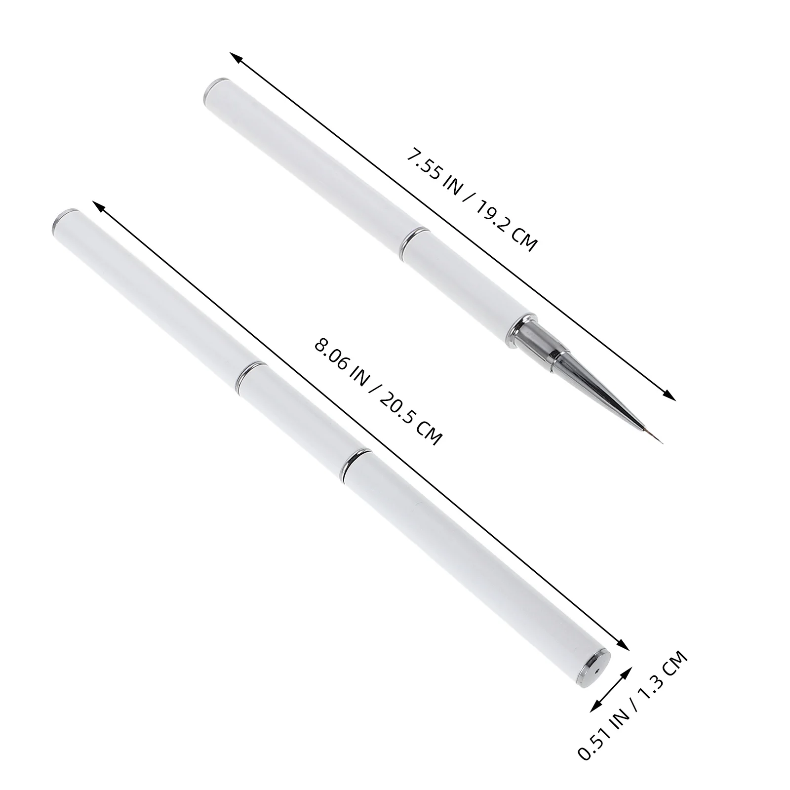 3 قطعة مجموعة فرشاة فنية للأظافر أدوات تنقيط بطانة رفيعة مزدوجة الأطراف لمستلزمات صالون الأظافر الاحترافية قلم تفاصيل #5