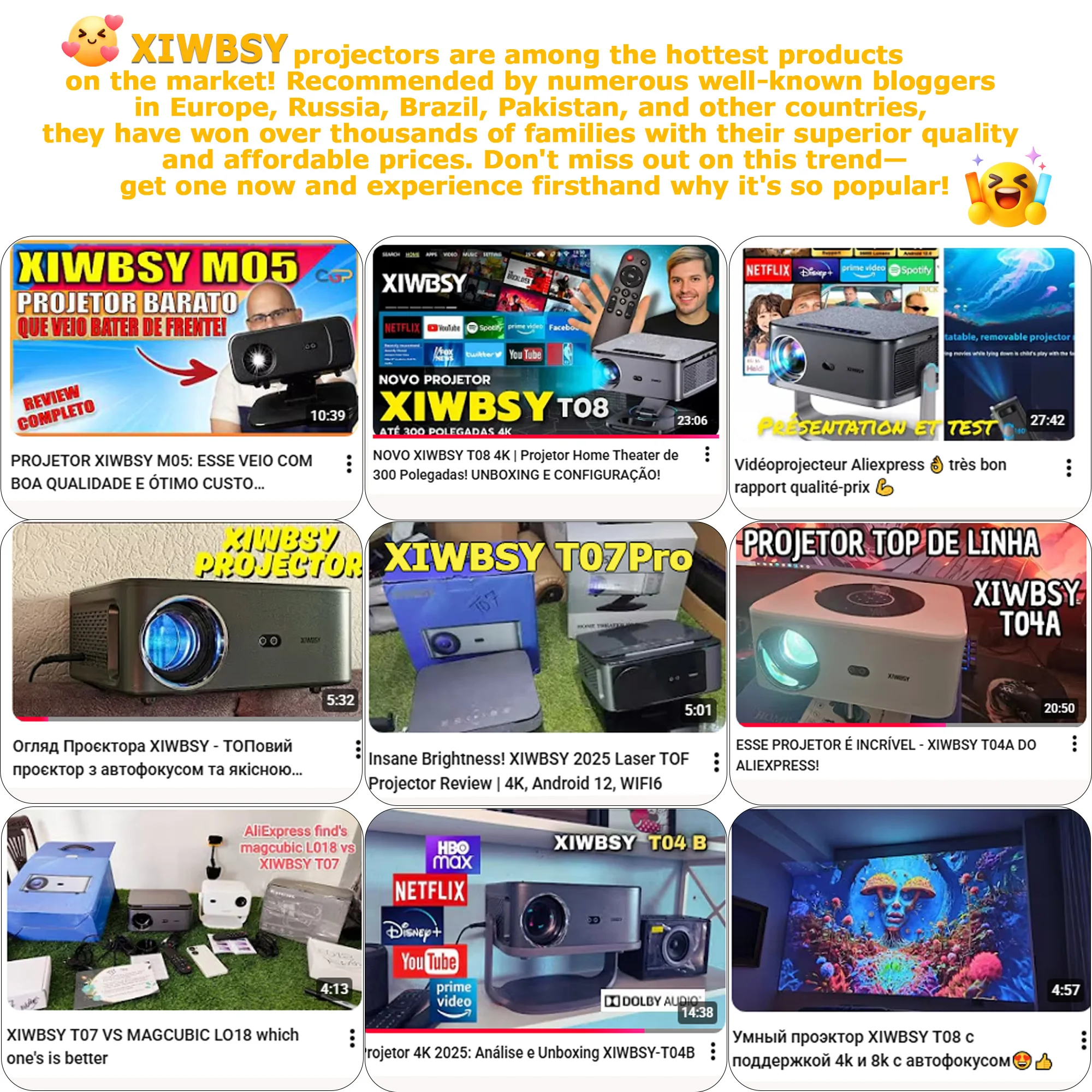 2026 XIWBSY 4K Android 14.0 Netflix Projektor 4000ANSI Google TV Projektor Outdoor-Filmprojektor Versiegelter Optischer Projektor – Detail 14