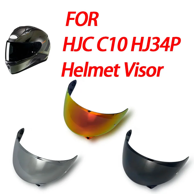 

C10 Visera para for HJC C10 HJ34P Face Shield Sunscreen Visera Casco Moto Lens Accessories Durable Replacement High Clarity