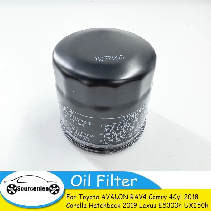 

Oil Filter for Toyota AVALON RAV4 Camry 4Cyl 2018 Corolla Hatchback 2019 Lexus ES300h UX250h 90915-10009 9091510009