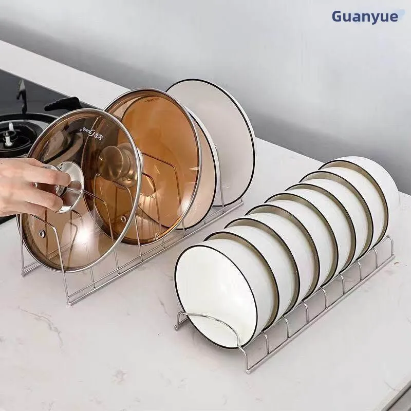 Narrow 304 Stainless Steel Bowl Rack Drawer Type Kitchen Storage Shelf Dishware Organizer No Drilling Required Kitchen Holder