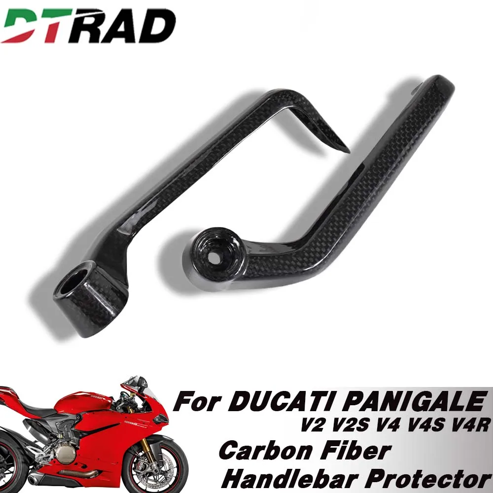 Motorcycle Carbon Fiber Handlebar Guard Brake Clutch Levers Protector Modifications Parts For DUCATI PANIGALE V2/S V4/S/R