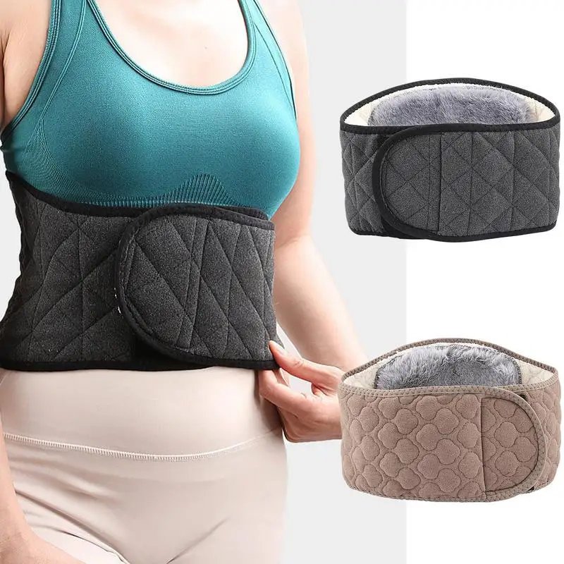 Waist Warmer Soft Waist Warmer For Cold Weather Comfortable Back Warmer Belt For Men Women Winter Warm Waistband Elastic Belt