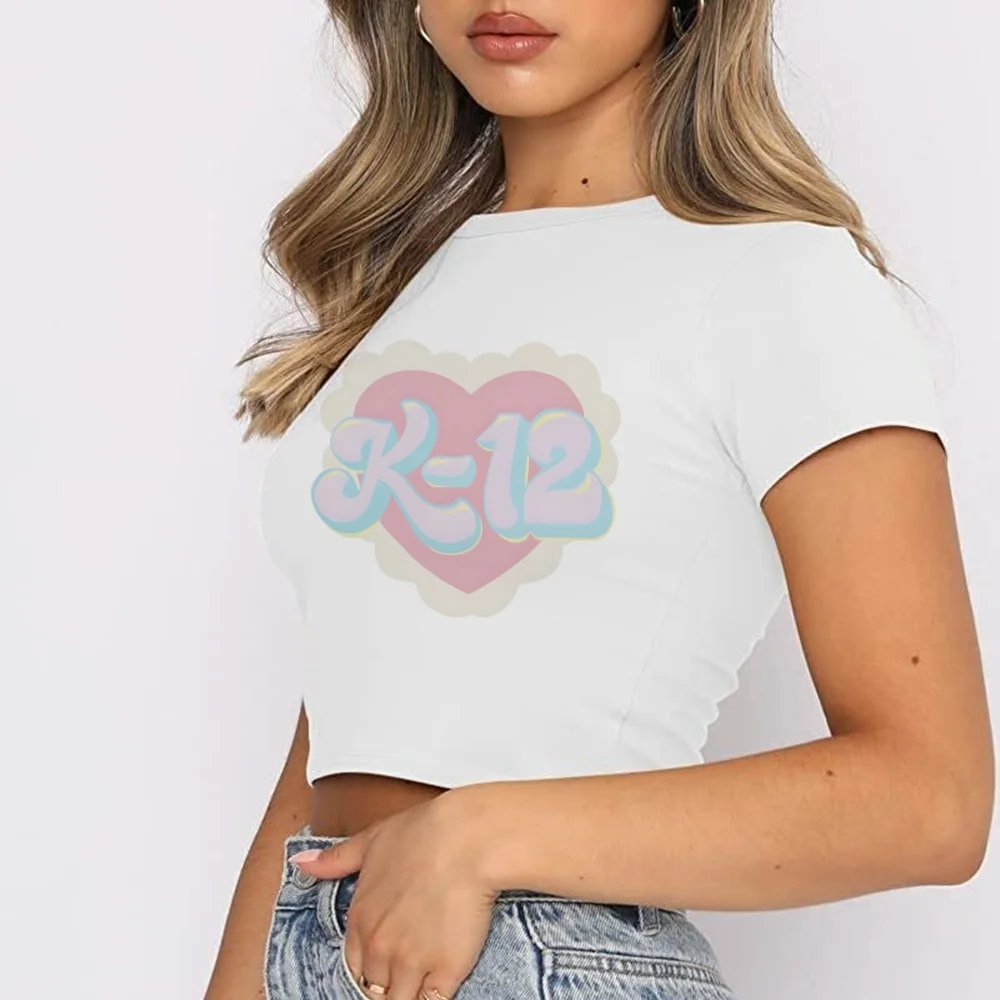 Melanie Crop Top dla kobiet Krótki rękaw Casual Ladies Tops Martinez Portals Singer Music T Shirt dla mężczyzn z nadrukiem Biały T Shirt