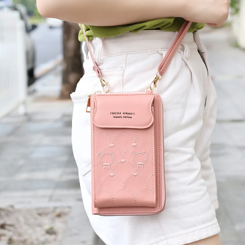Luxury Handbags For Women Purses Leather Fashion Shoulder Strap Bag 2025 Mobile Phone Messenger Bags Card Holders Wallet Female