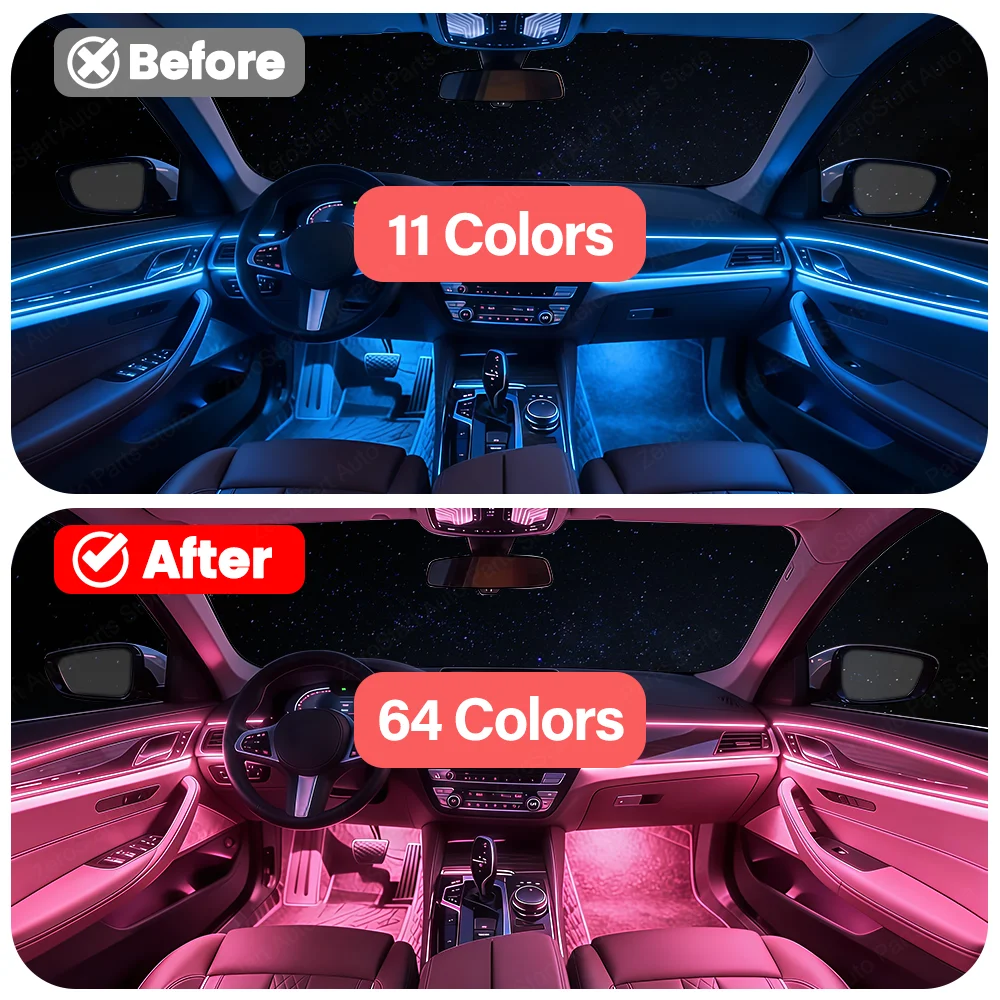 11 Color Upgrade To 64 Color RGB Module For BMW 3/5/6//7 Series X3 X4 X5 X6 X7 6GT Upgrade Accessories Again Breathing Module