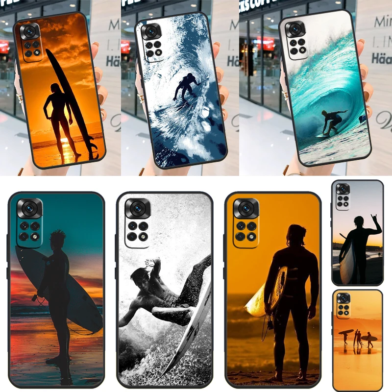 Surfer Surf Hang Loose Shak Case For Xiaomi Redmi Note 12 Turbo 8 9 10 11 Pro 8T 9S 10S 11S 12S Redmi 12C 10C 9C Cover