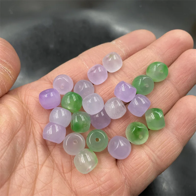 DIY Jewelry Accessories Ice Color Bashan Jade Old Beads 50 Loose Beads Wholesale in A Pack