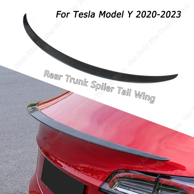 

Rear Spoiler Wing Trunk Lip Accessories Spoilers Gloss Black/Matte Black ABS Body Kits Tuning For Tesla Model Y 2020 - 2022 2023