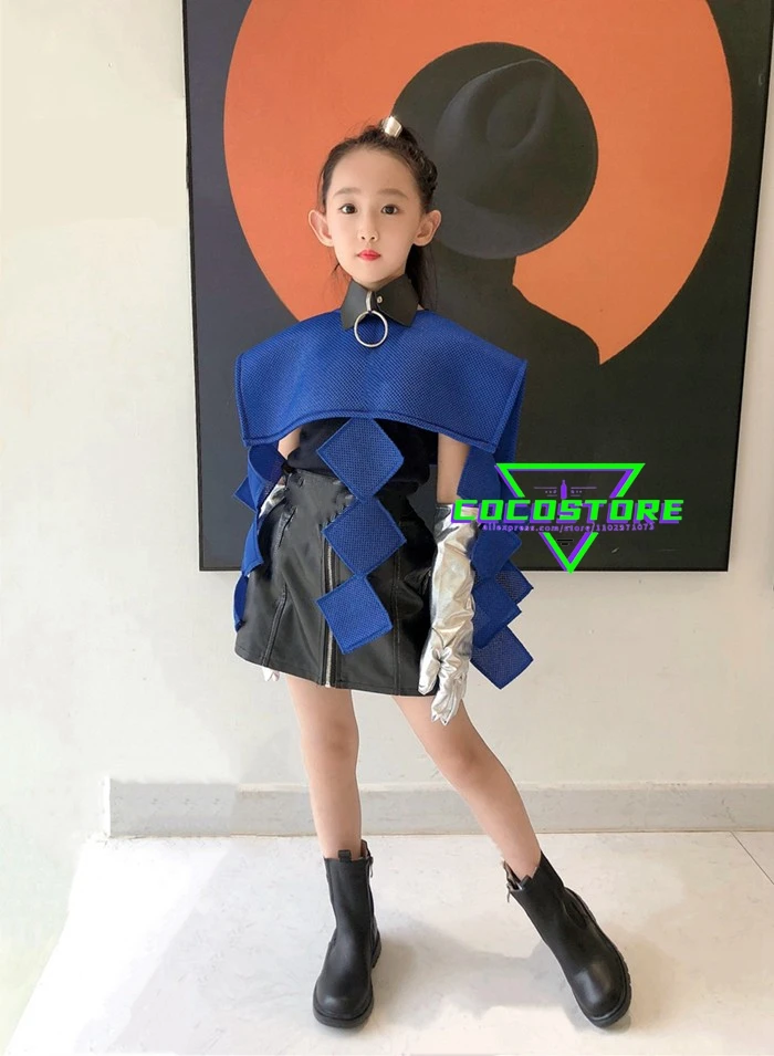 Mädchen Hip Hop Street Dance Party Kleid für Kinder Mädchen Kpop Outfit gelb Jazz Tanz Performance Anzug Bühnenshow Dance wear