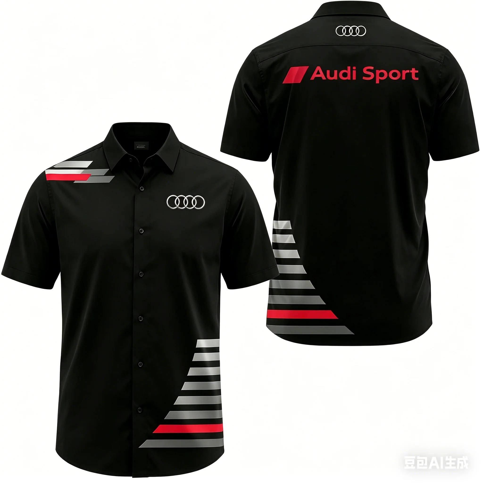 2026 New Audi 3D Printed Outdoor Sports Event Casual Shirt Moisture-wicking Breathable Multifunctional All-in-one Casual Shirt