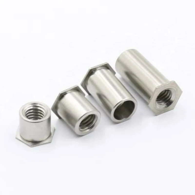 10/20/50pcs M2 M2.5 M3 M4 M5 M6 M8 304 Stainless Steel Through Hole Hexagonal Rivet Stud Rivet Nut Column Riveting Stud