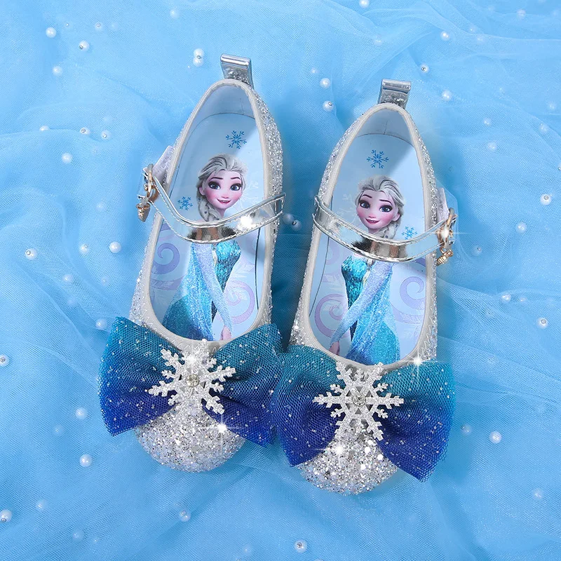 

Princess Elsa Frozen Shoes, Girls Sequin Crystal Soft Sole Performance Footwear