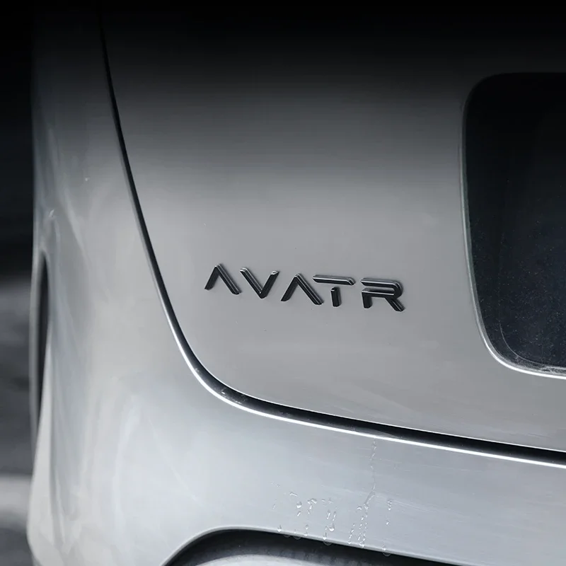 For Avatr 11/12 Exclusive and personalized car logo black warrior modified English letter rear badge