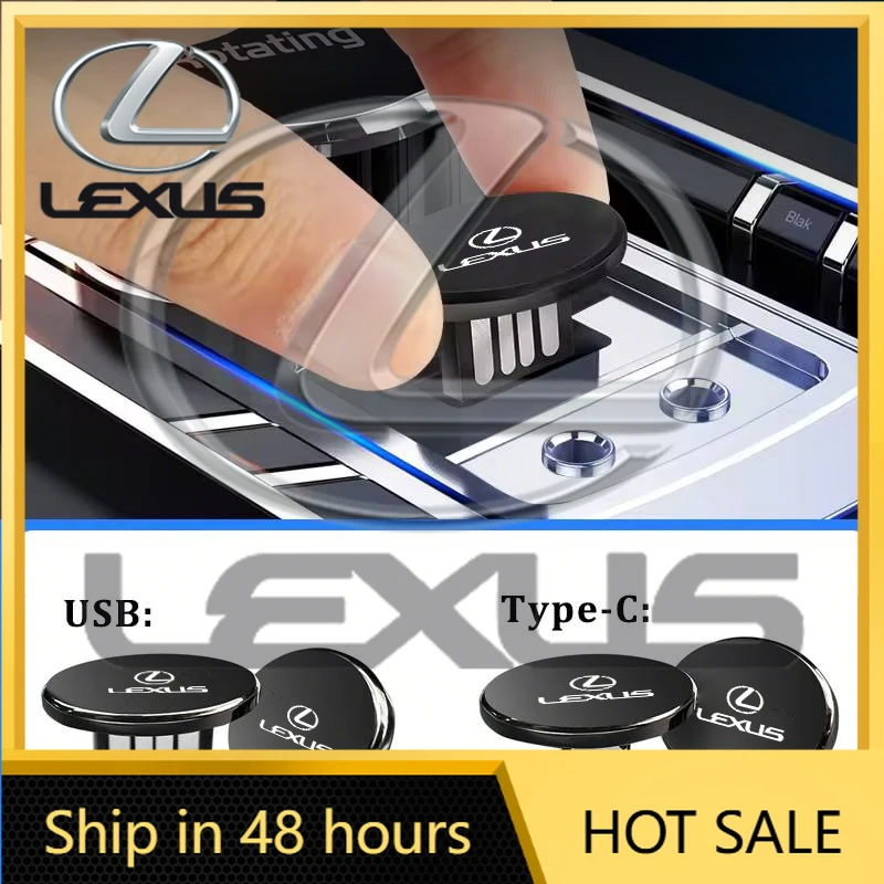 

2026 Hot Interior Stickers Car Accessories USB Type-C Flash Drive Mini Memory Stick Music Device For Lexus CT ES GS NX IS250 CT2