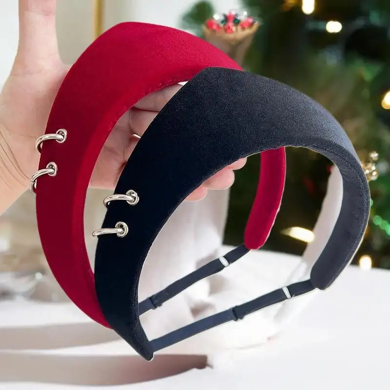 1 قطعة عقال التاج المخملية للنساء الأوروبية والأمريكية البريطانية الرجعية دبوس الشعر عقال للفتيات المنزل الترفيه أغطية الرأس هدية #3