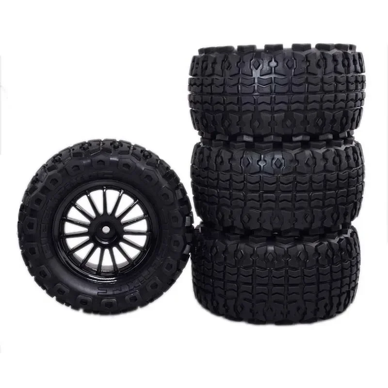 MJX 하이퍼 고 RC카 예비 부품용 4개입 102mm 대형 휠 타이어 고속 원격 제어 트럭 교체용 휠 타이어