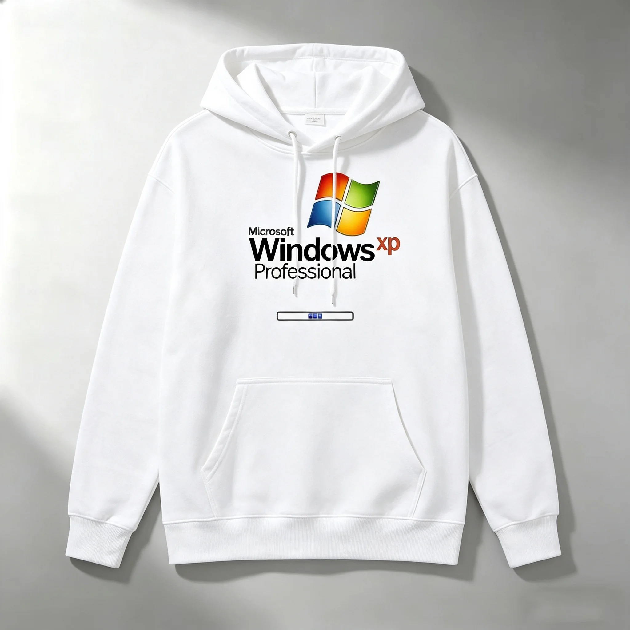 Men's hooded sweatshirt, Windows XP Professional edition printed casual outdoor hooded sweatshirt, sports casual sweatshirt