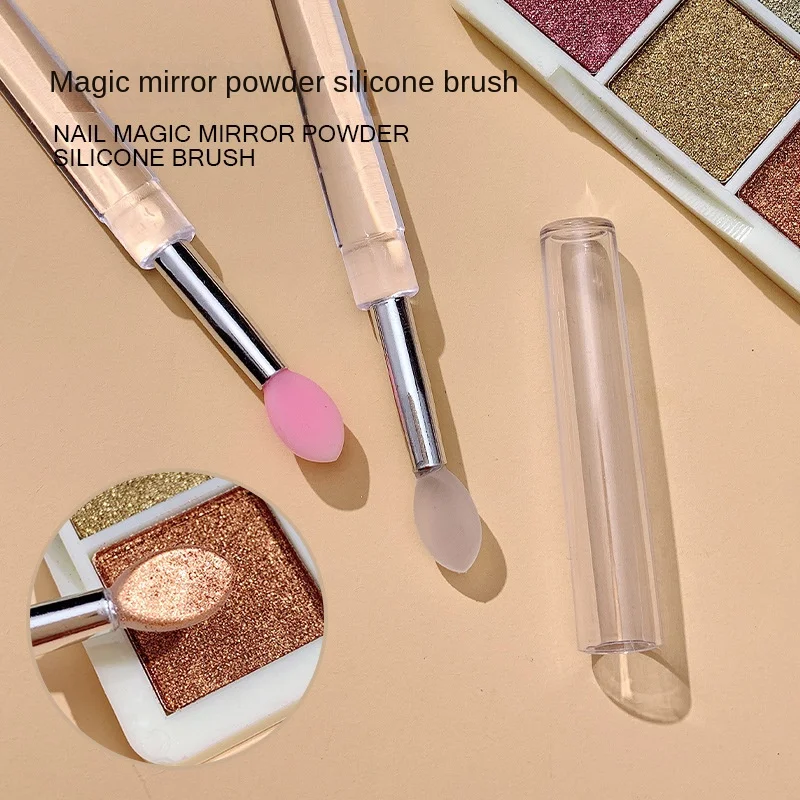 12pcs Silicone Lip Makeup Brushes with Dustproof Cover, Lipstick Applicator, Suitable for Lip Gloss,  Eyeshadow, Makeup Tools