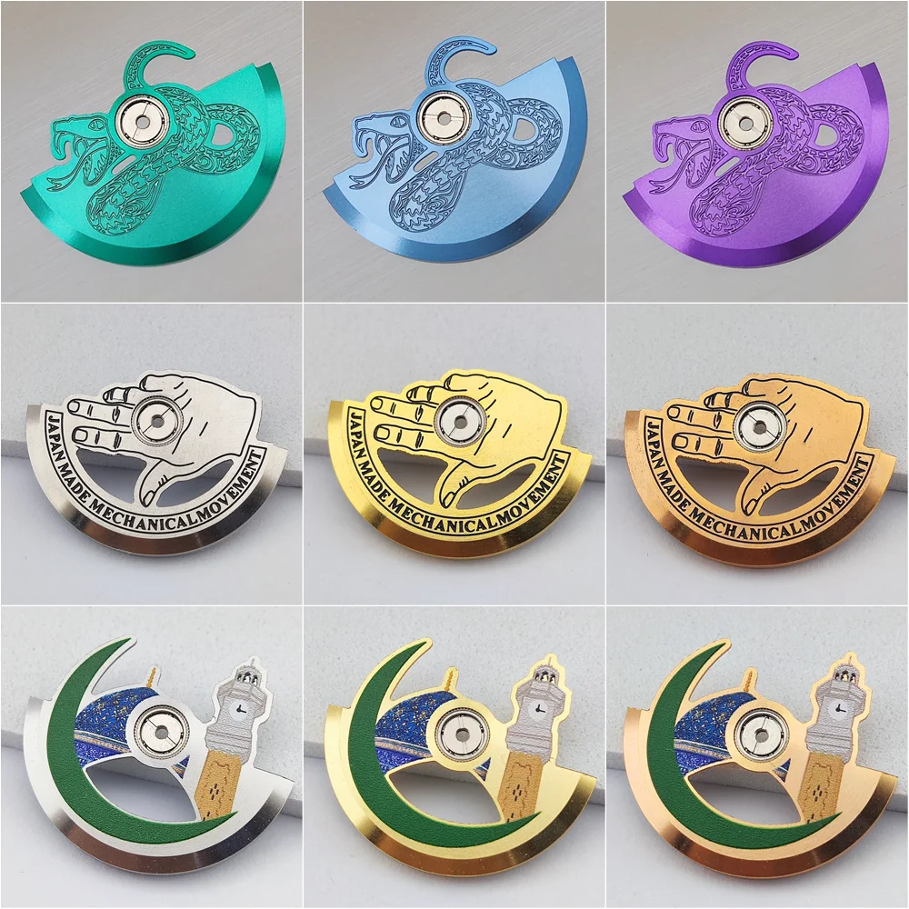 Horlogebeweging Rotor NH35 Rotor Beweging Metalen Rotor Past op NH35 NH36 NH38 4R35 4R36 Beweging Horloge Onderdelen Vervanging Accessoires