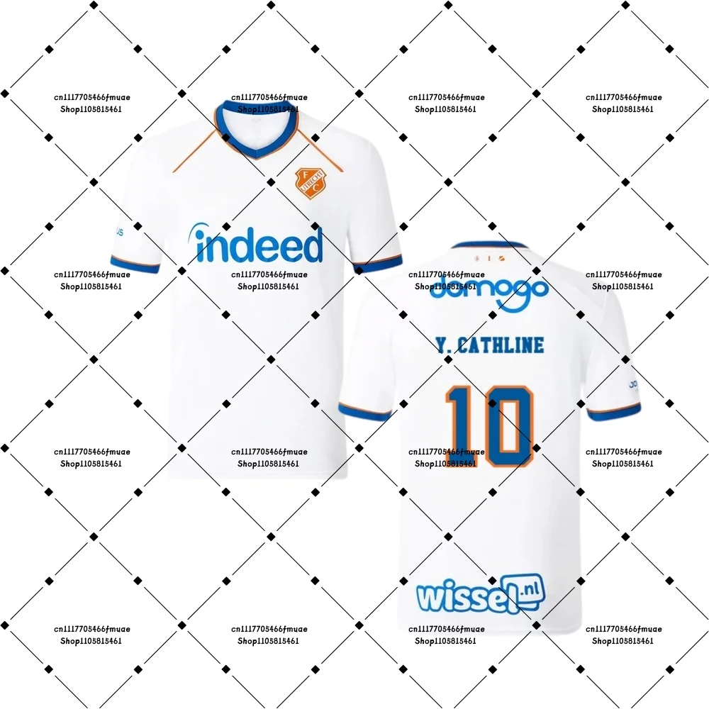 26-27 Dani De Wit 10 Ángel Alarcón 11 Mens Soccer Dry-fit Top Adult T-shirt Utrecht Unisex Sports Home Training Football Jersey