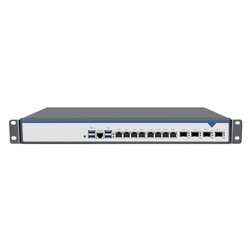 1U Enclosure Server Case 8 2.5G LAN 4 SFP 10G B760 Chipset LGA 1700 12 13 14 Gen Network Security Firewall
