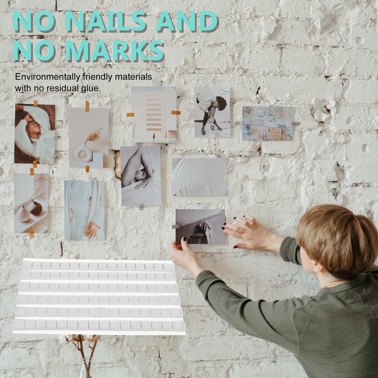 

1Pcs Non-Marking Reusable Glue for Photo Hanging DIY Mounting Adhesive Traceless Poster Fixation and Cracks Cleaning Electronic