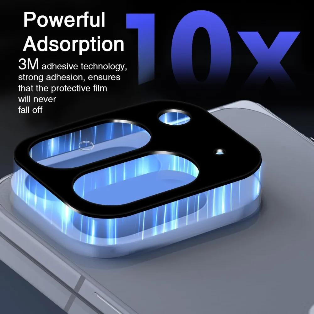 5/1PCS HD กล้องด้านหลังกระจกนิรภัยสำหรับกูเกิล พิกเซล 10 โปรพับเลนส์ด้านหลังตัวป้องกันหน้าจอป้องกันรอยขีดข่วนฟิล์มกระจกใสและสีดำ