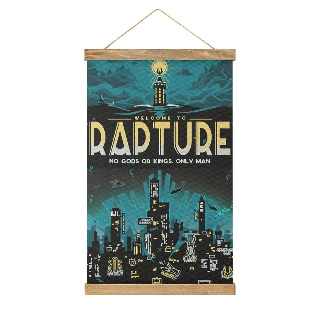 

Welcome To Rapture Essential For Sale Draw Restaurant Craft Decoration Canvas Hanging Picture Casual Graphic Funny Joke Style De