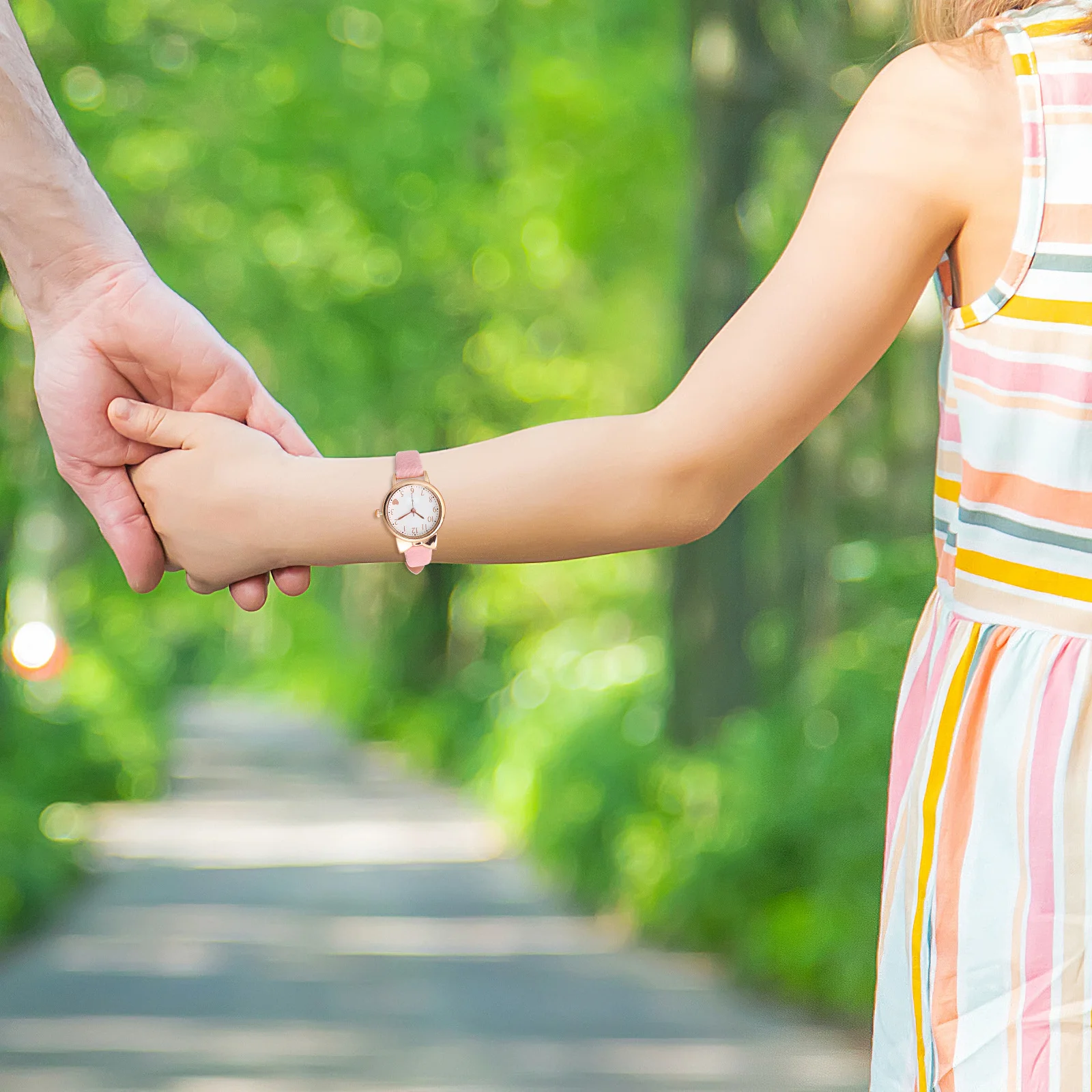 ساعات مضيئة للطلاب تناظرية مقاومة للماء، ساعة معصم مريحة كاجوال