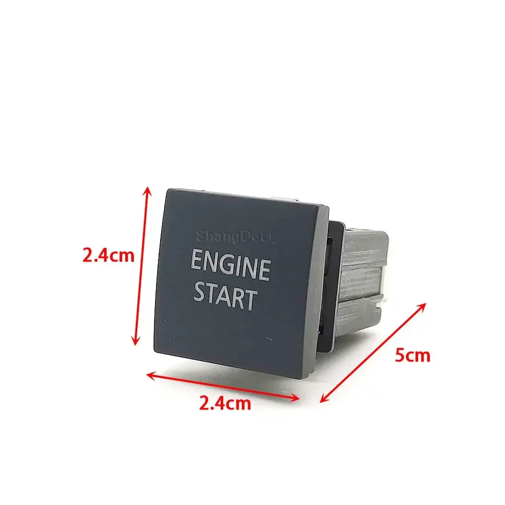 For VW Golf 6 Jetta 5 Caddy EOS Scirocco 2006 - 2010 Car LED Light Engine Start Switch Button ENGINE START Refitted Switch