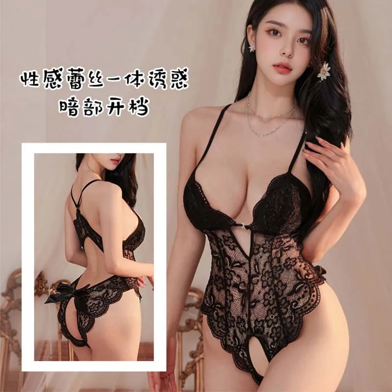 Lingerie feminina brinquedos cama crotchless roupas eróticas exóticas babydolls adulto profundo v sutiã aberto quadril bodysuit 18 + trajes sexuais loja