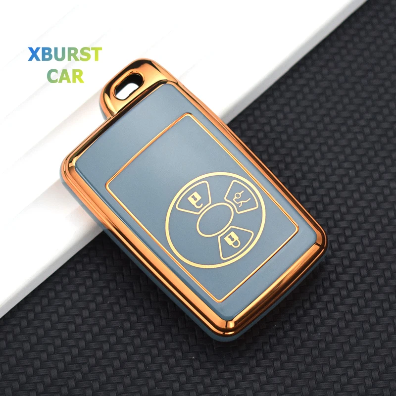 For Toyota Noah Tarago Mark X RAV4 Voxy Corolla Yaris Estima Soft TPU Shell Fob Holder Car Key Case Cover Accessories