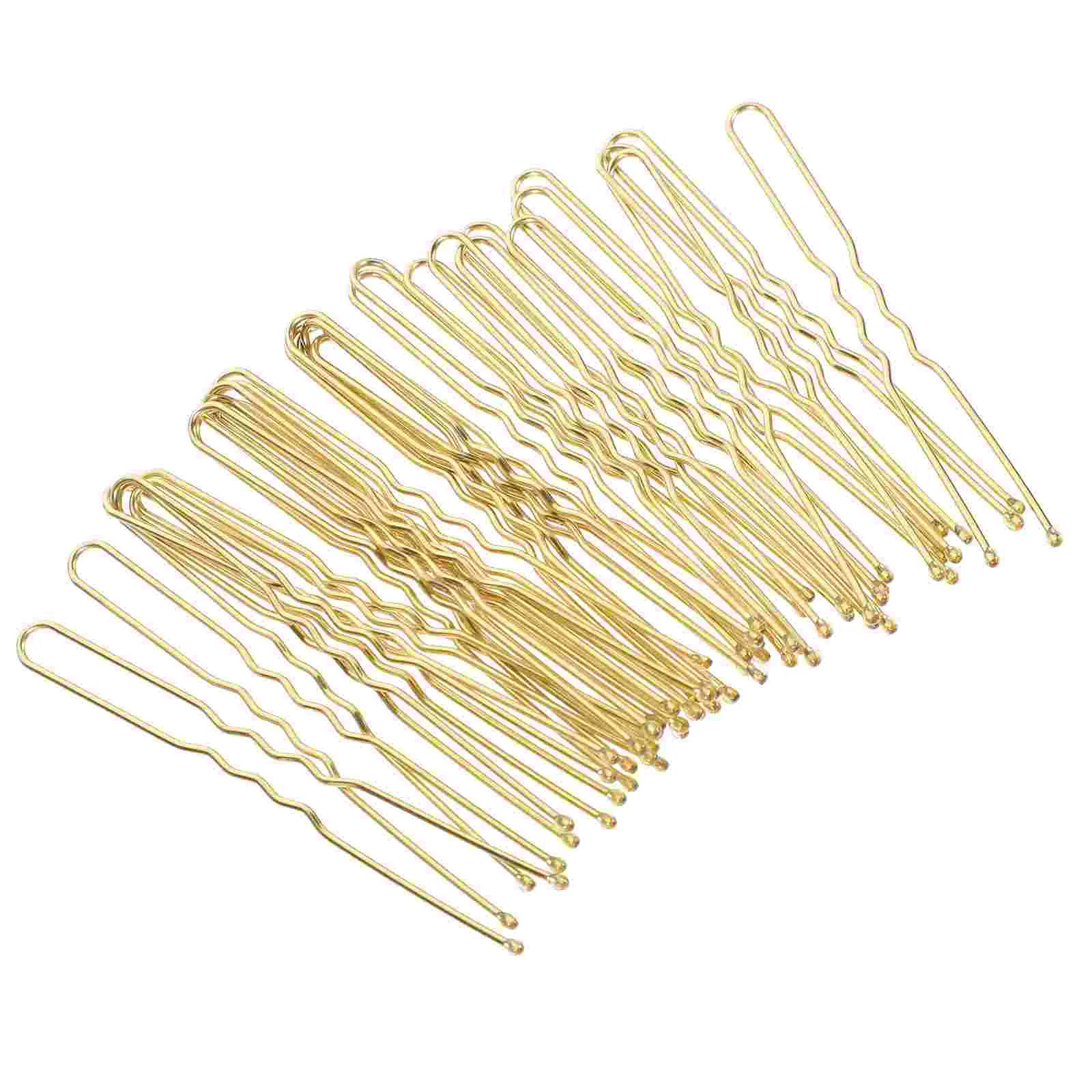 

50 Pcs Ball Head Clip Girls Hairpin Stick for Buns Shape Fork Accessories Women Bobby Pins