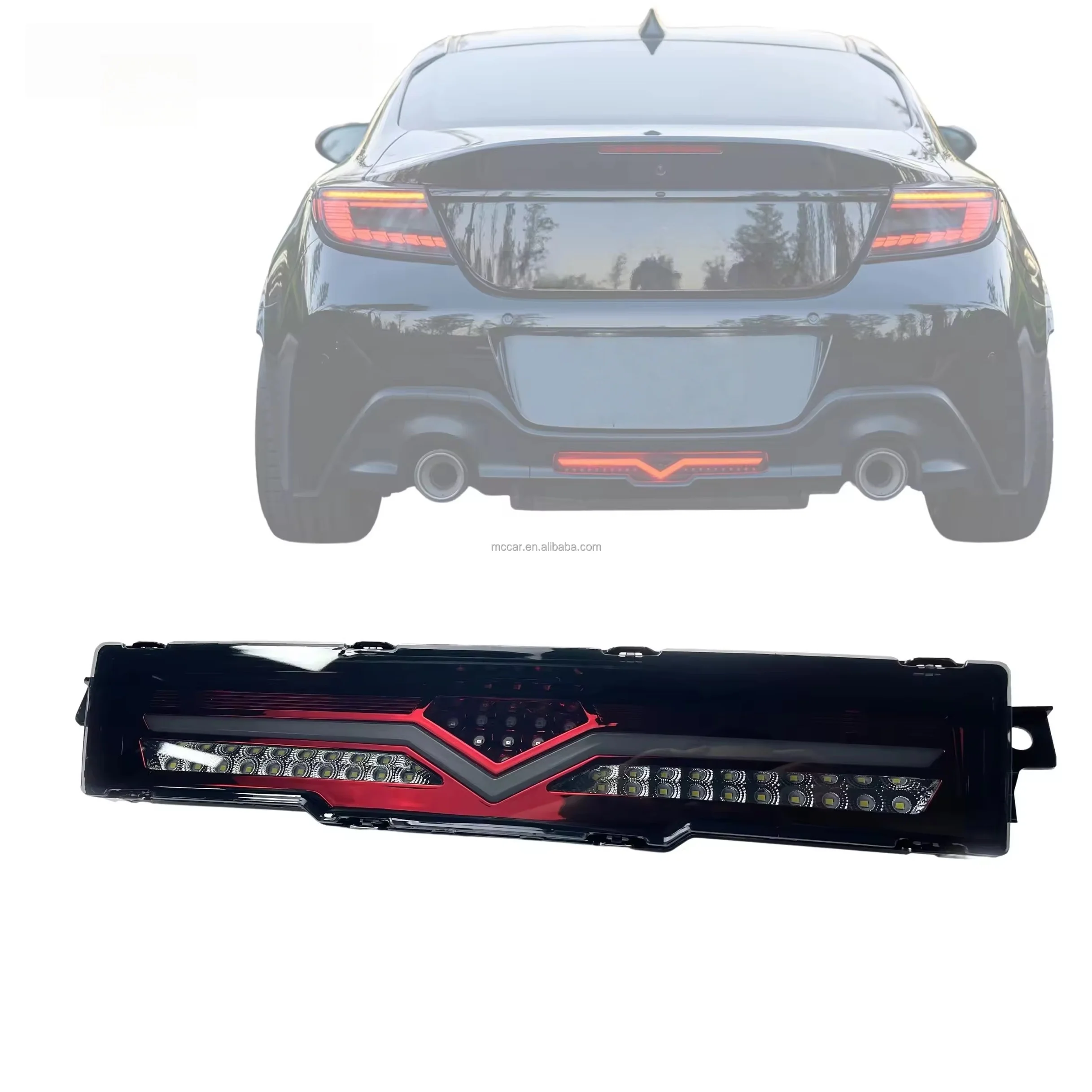 مصابيح الضباب الخلفية LED ذات الإعداد المثالي مناسبة لتويوتا GR86/لموديلات سوبارو BRZ ZD8 من 2021 إلى الآن