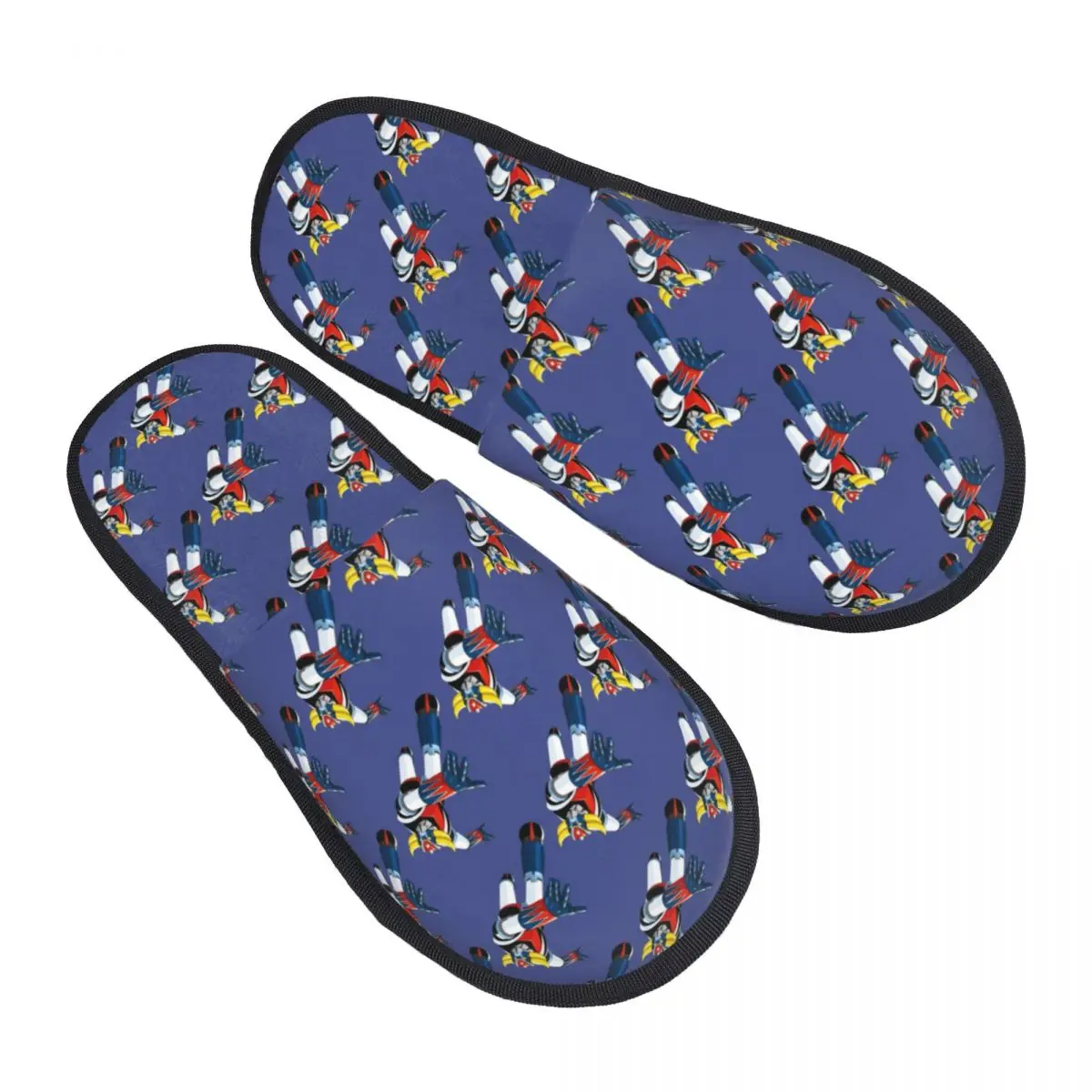 

Custom M-Megamans Manga Japanes 80s Cult TV Memory Foam Slippers Women Cozy Warm Anime Goldrake House Slippers