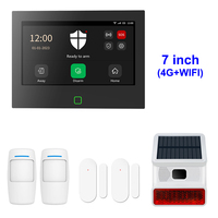 Buyer customization 7 inch 4G & WiFi Home Alarm Host System Wireless GSM Big Screen Touch Panel Tuya Smart Security Protection