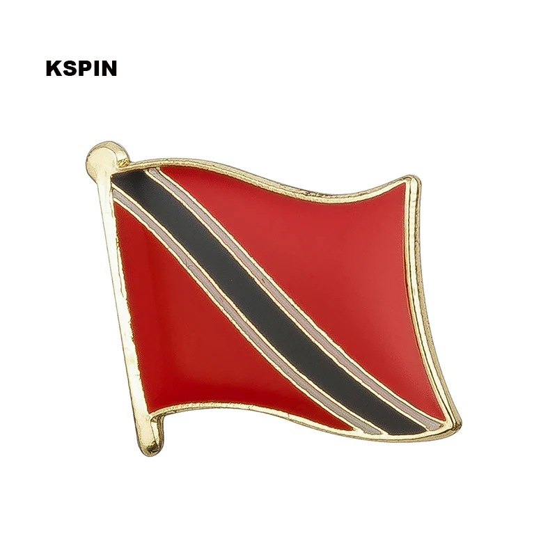 Trinidad-Tobago Flag Badge Brooch Natinal Lapel Pins Flag Lapel Pins Country Flag Badge