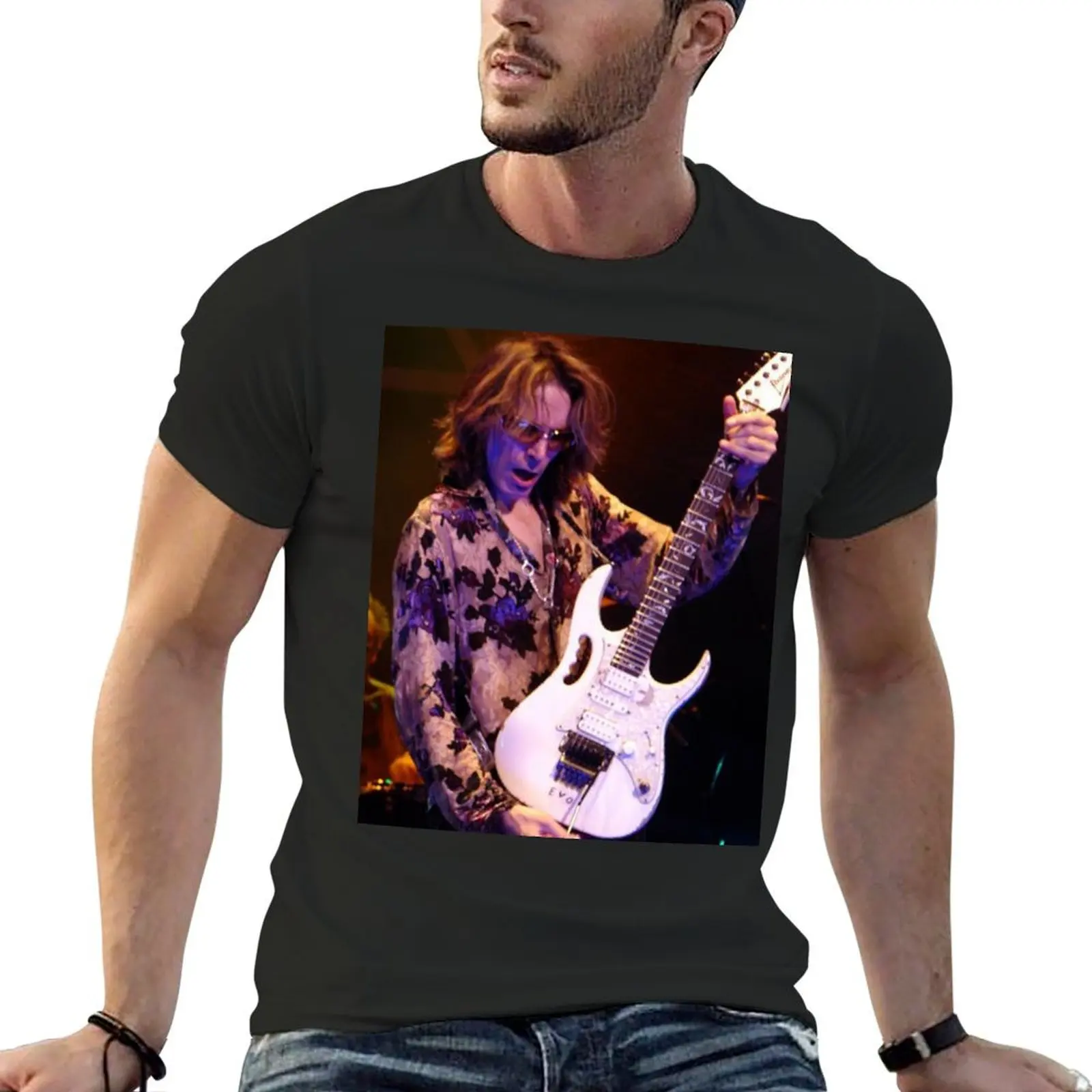 

Steve Vai - Album T-shirt hippie clothes vintage oversized mens graphic t-shirts
