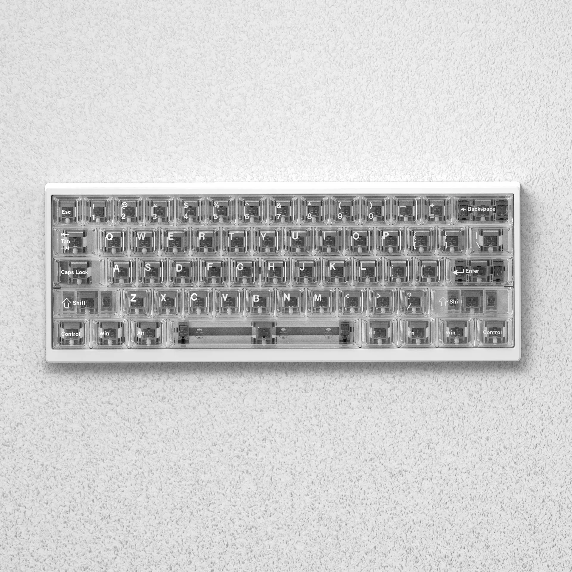 Fog-through matte/fully transparent keycaps PC material High-value keycaps Compatible with wooting bees  etc